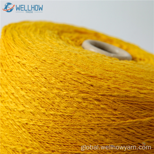 SLUB YARN 1/5.6NM 50%Polyester 50%Recycle Polyester Slub Yarn Supplier